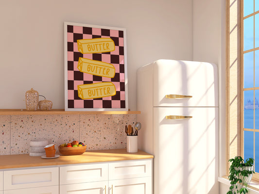 Butter Trio — Brown & Pink