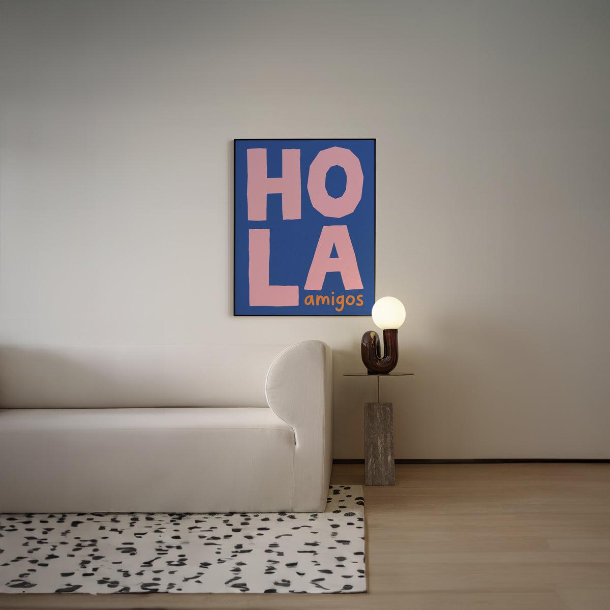 Hola Amigos — Blue & Pink