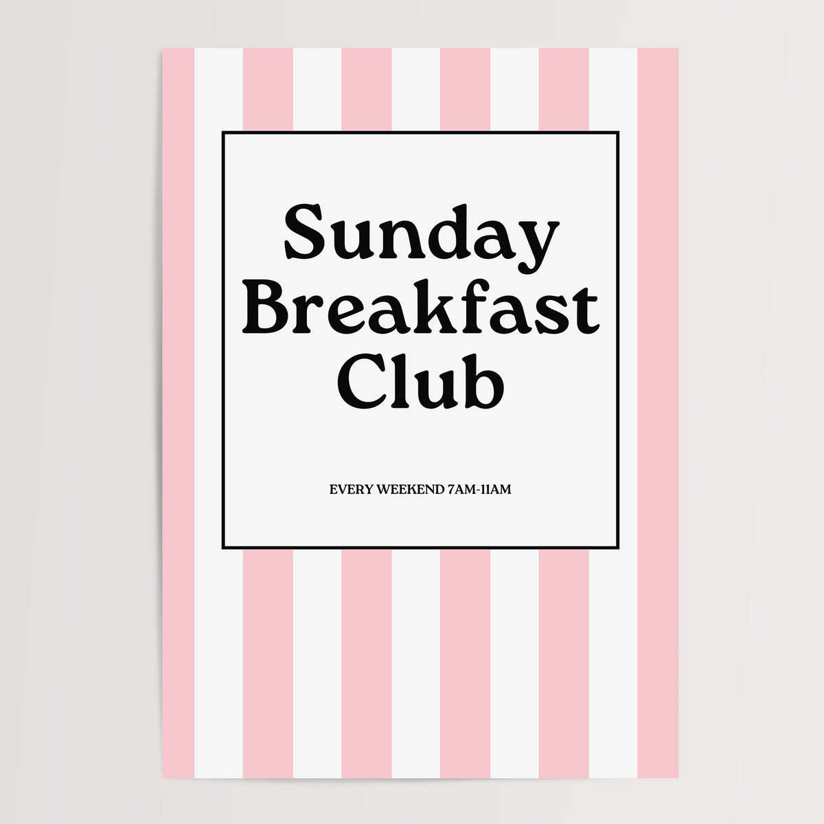 Sunday Breakfast Club Pink