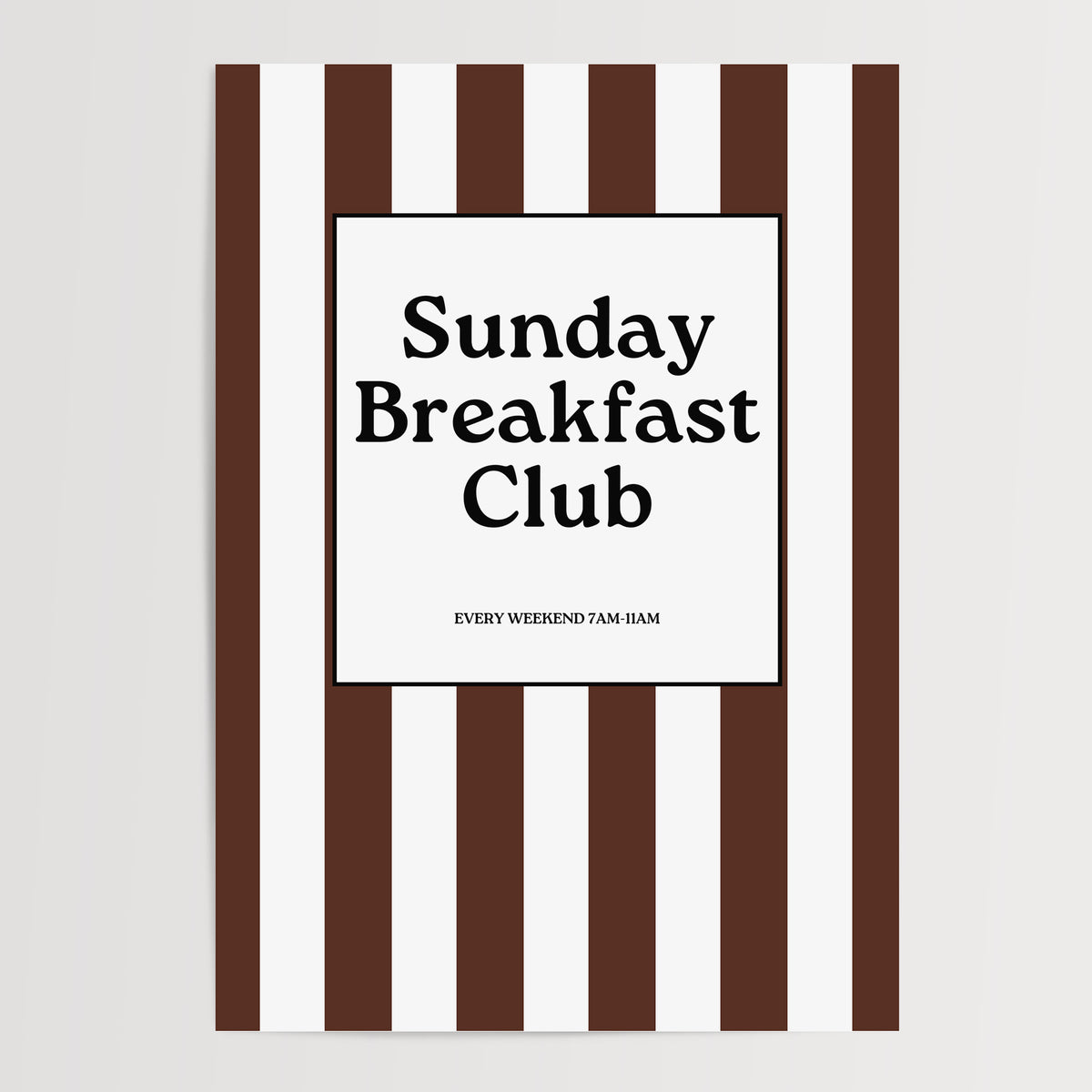 Sunday Breakfast Club Brown