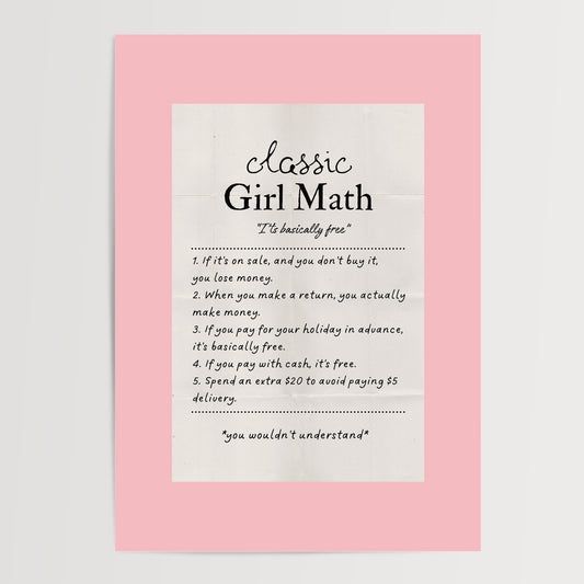 Classic Girl Math