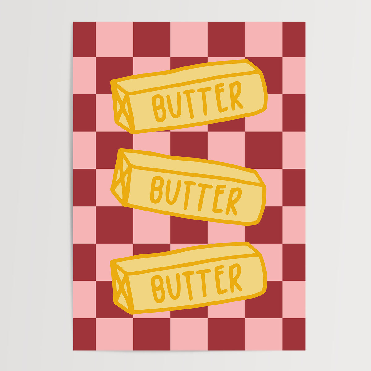 Butter Trio — Red & Pink