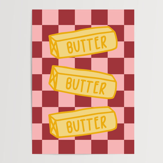 Butter Trio — Red & Pink