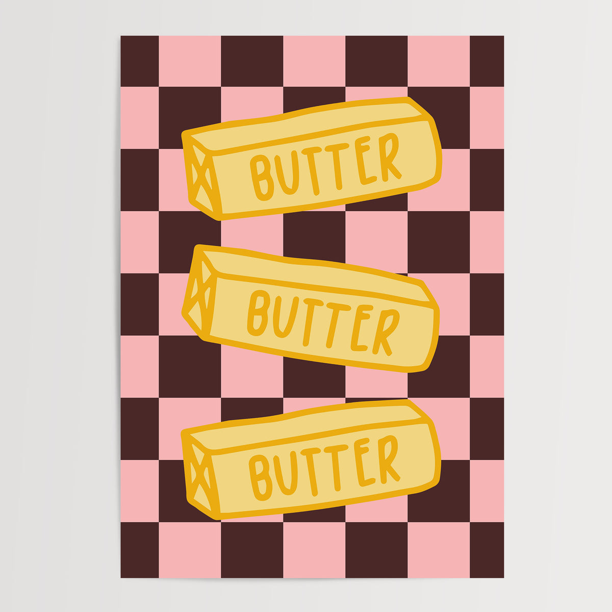 Butter Trio — Brown & Pink