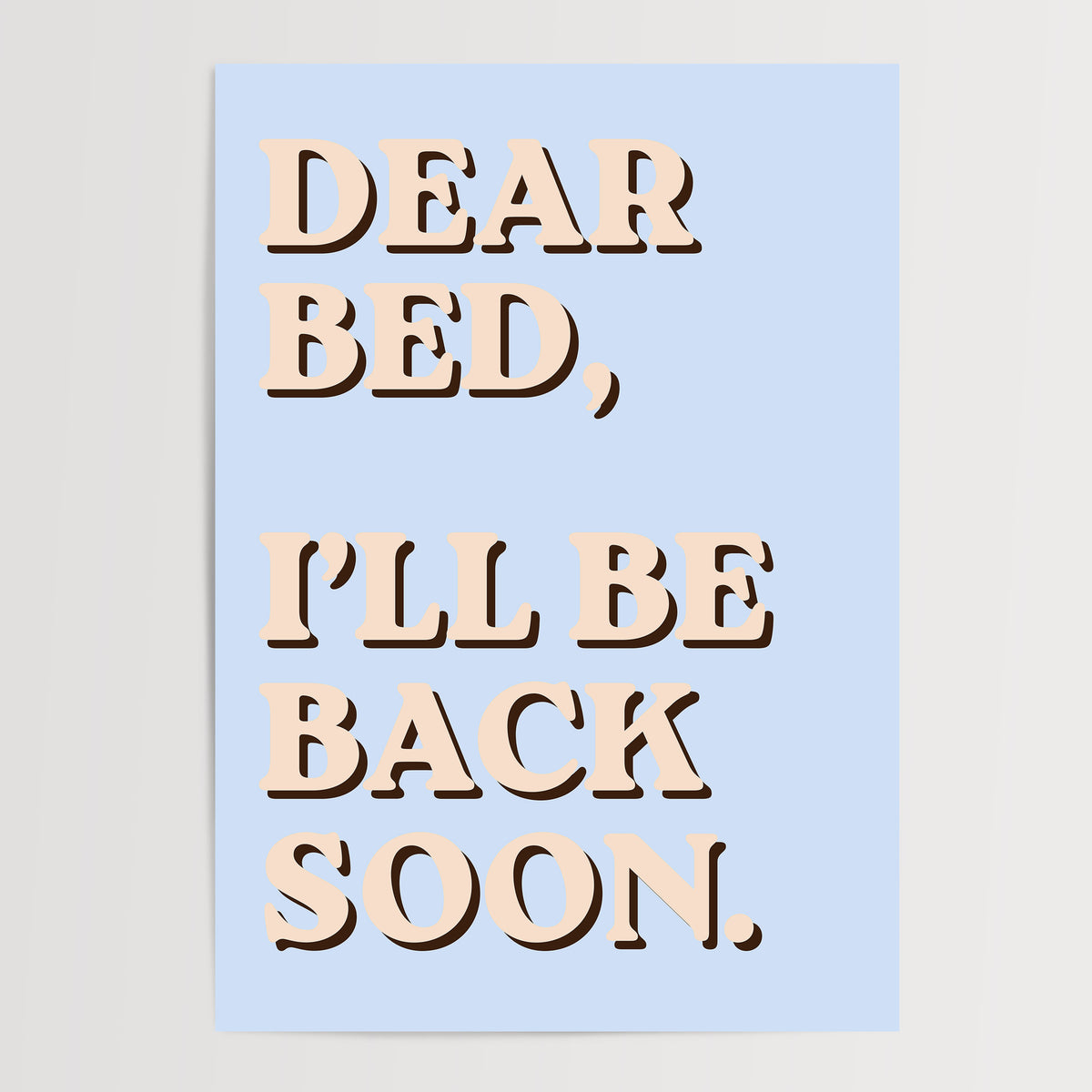 Dear Bed – Blue