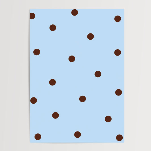 Blue Mocha Dots