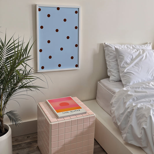 Blue Mocha Dots