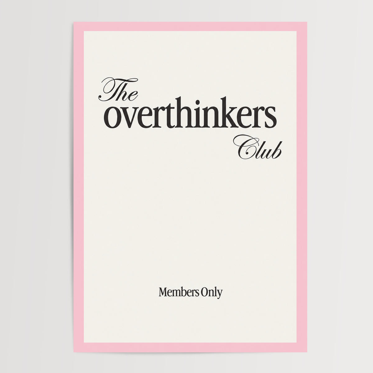 Overthinkers Club